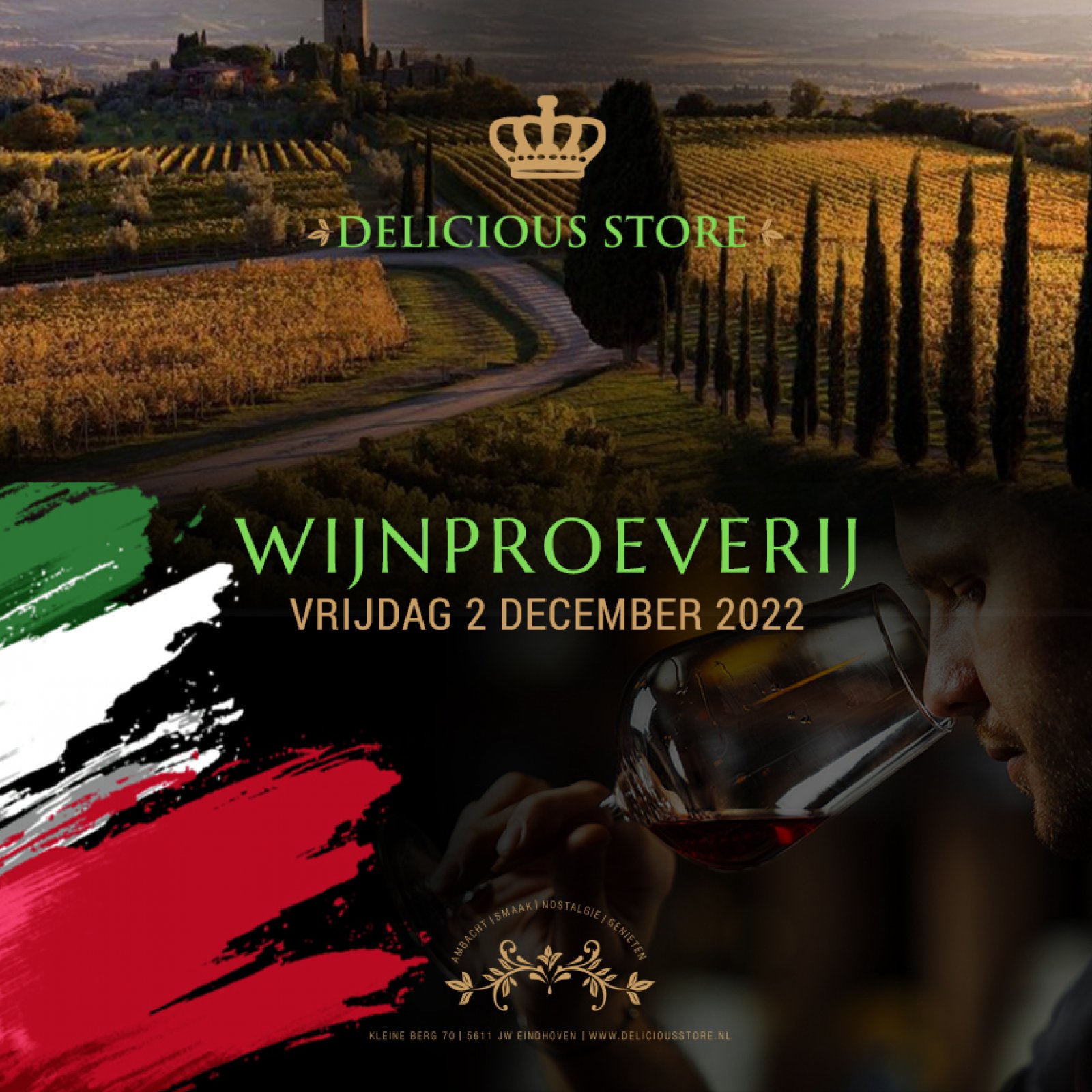 Wijnproeverij Italië